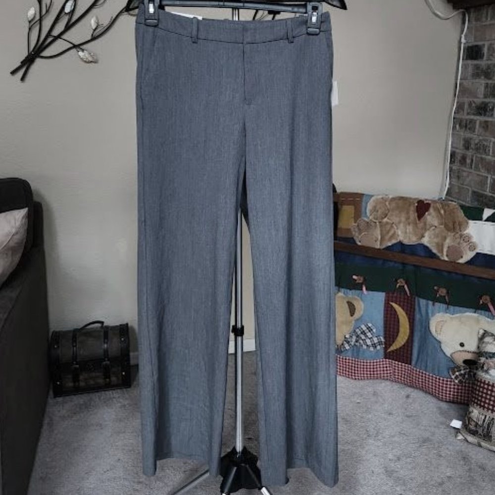 NWT A New Day Sz 6 gray high rise wide leg pants
